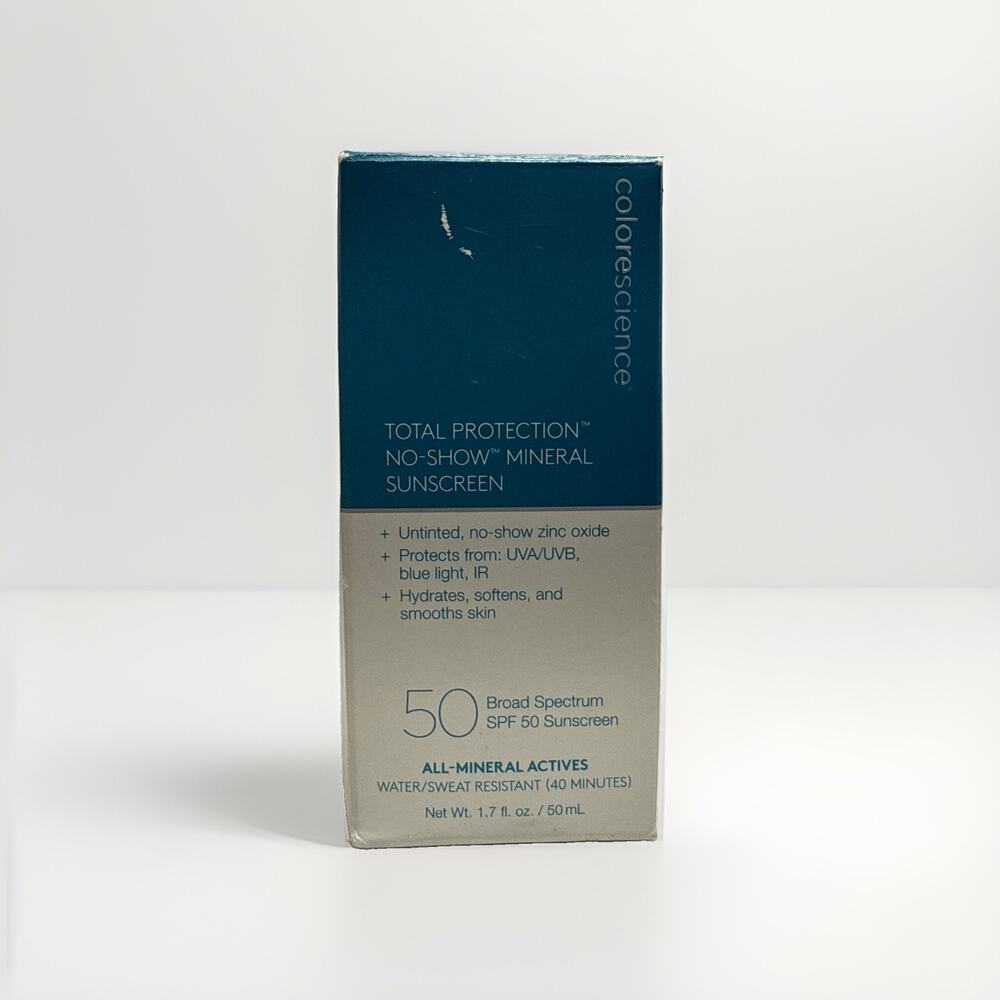 ColoreScience Total Protection No Show SPF 50 Mineral Sunscreen 1.7oz Exp 02/27